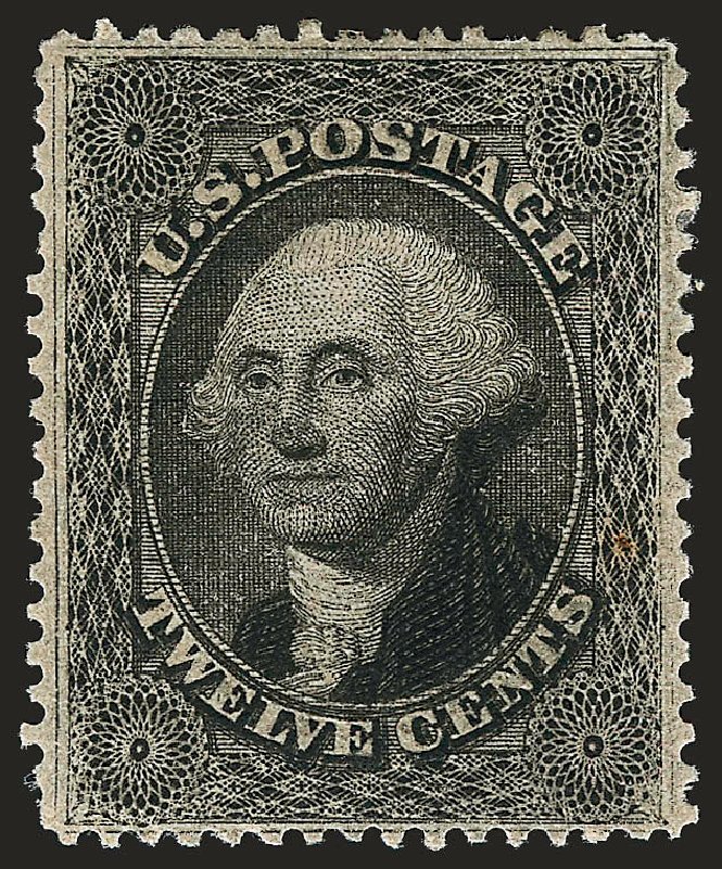 Values of US Stamp Scott Cat. 36 - 1857 12c Washington. Robert Siegel Auction Galleries, Oct 2008, Sale 963, Lot 414