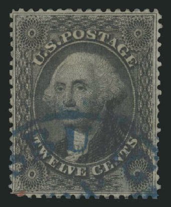 Cost of US Stamps Scott Catalog # 36: 1857 12c Washington. Robert Siegel Auction Galleries, Jun 2010, Sale 989, Lot 74