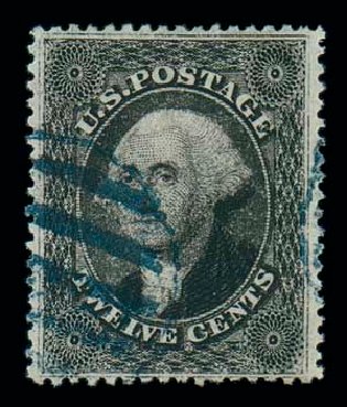 US Stamp Values Scott Catalog #36 - 1857 12c Washington. Matthew Bennett International, Dec 2007, Sale 323, Lot 155