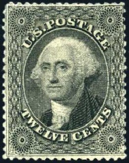 Price of US Stamps Scott Catalog 36 - 1857 12c Washington. Harmer-Schau Auction Galleries, Mar 2011, Sale 89, Lot 105