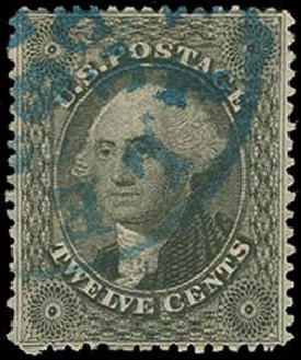 Cost of US Stamp Scott Catalogue # 36: 1857 12c Washington. H.R. Harmer, Oct 2014, Sale 3006, Lot 1075
