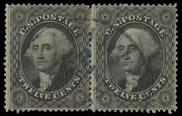 Value of US Stamp Scott Catalog #36: 1857 12c Washington. Daniel Kelleher Auctions, Oct 2011, Sale 626, Lot 65