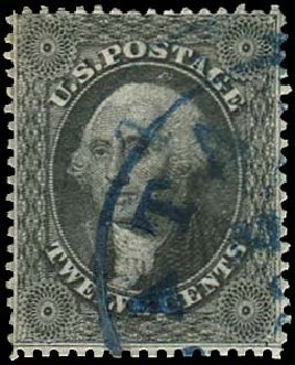 Value of US Stamp Scott Catalog # 36 - 12c 1857 Washington. Regency-Superior, Jan 2015, Sale 109, Lot 615
