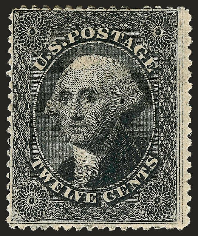 US Stamp Value Scott 36 - 1857 12c Washington. Robert Siegel Auction Galleries, Oct 2008, Sale 963, Lot 415