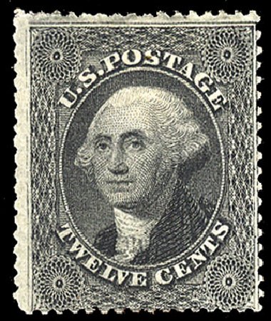 US Stamps Price Scott # 36 - 12c 1857 Washington. Cherrystone Auctions, Jan 2009, Sale 200901, Lot 62
