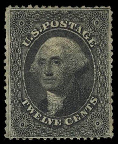 Cost of US Stamp Scott Cat. #36 - 12c 1857 Washington. Daniel Kelleher Auctions, Oct 2011, Sale 626, Lot 62