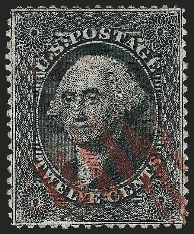 Prices of US Stamp Scott # 36: 1857 12c Washington. Robert Siegel Auction Galleries, Apr 2010, Sale 984, Lot 182