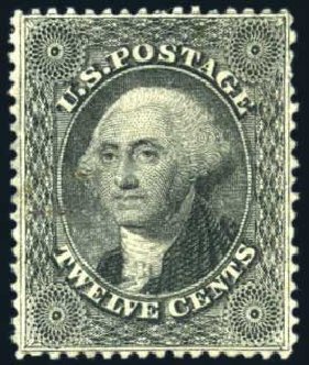 US Stamp Value Scott Catalog #36 - 12c 1857 Washington. Harmer-Schau Auction Galleries, Jun 2008, Sale 78, Lot 1283