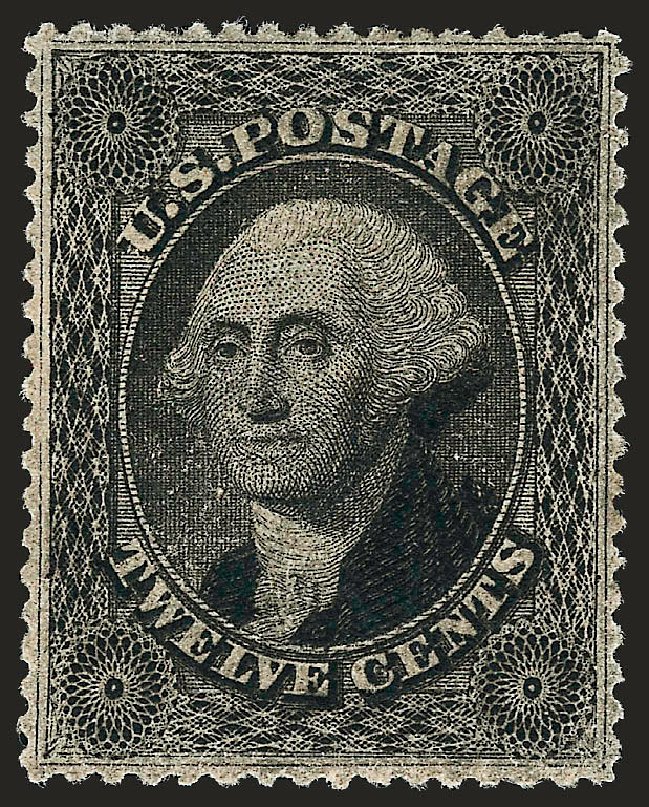 Value of US Stamps Scott Catalog # 36 - 12c 1857 Washington. Robert Siegel Auction Galleries, Oct 2008, Sale 963, Lot 413