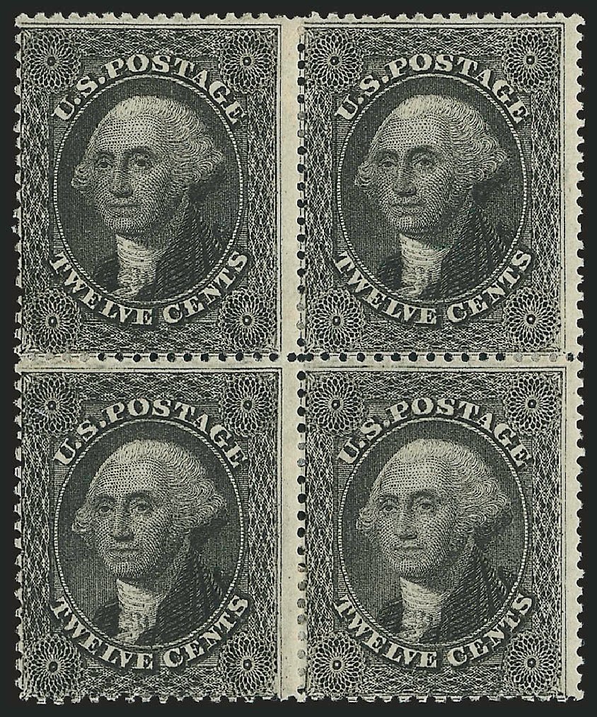 US Stamp Value Scott #36: 12c 1857 Washington. Robert Siegel Auction Galleries, Dec 2009, Sale 982, Lot 5153
