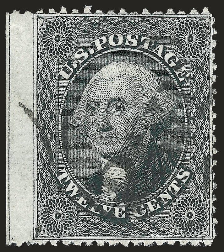 US Stamp Values Scott Catalogue # 36 - 1857 12c Washington. Robert Siegel Auction Galleries, Apr 2010, Sale 984, Lot 183