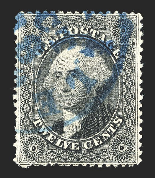 US Stamp Value Scott Cat. 36: 1857 12c Washington. Spink Shreves Galleries, Mar 2013, Sale 142, Lot 153