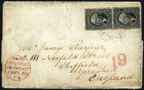 US Stamp Price Scott Catalog 36: 1857 12c Washington. Harmer-Schau Auction Galleries, Apr 2010, Sale 85, Lot 246