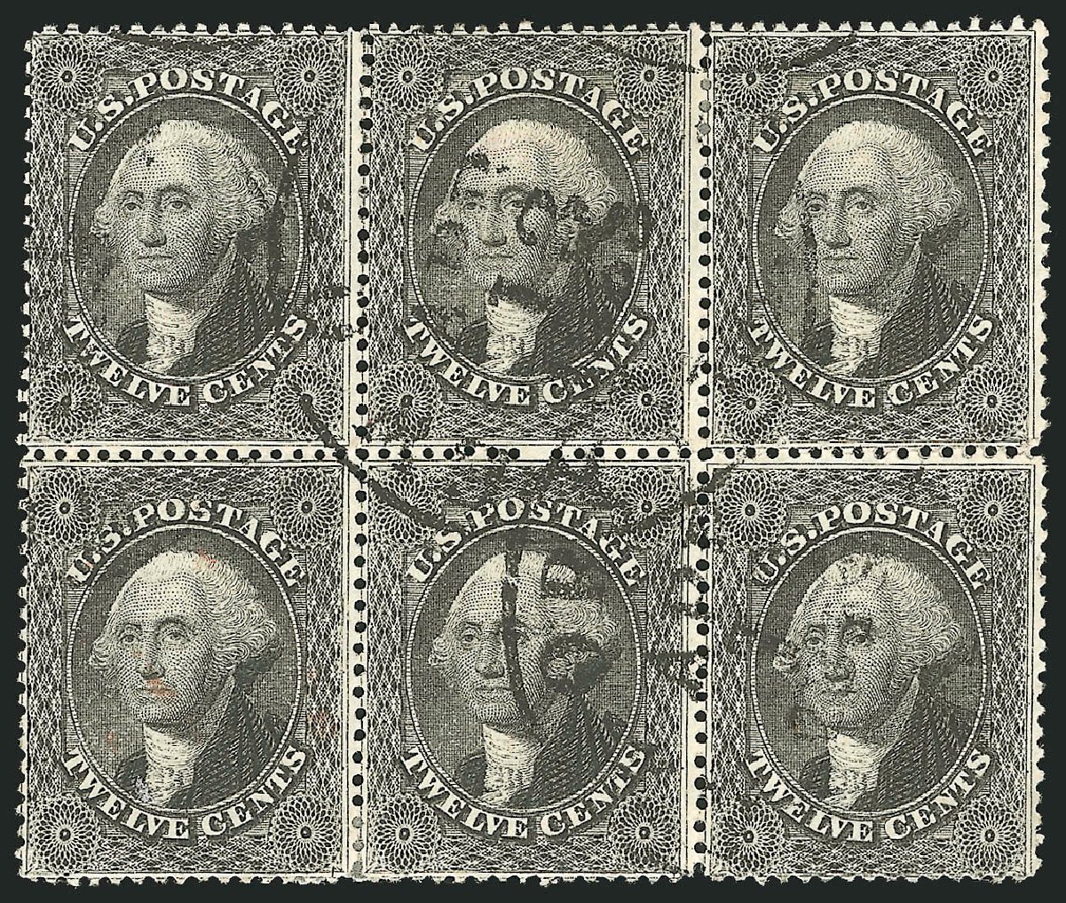 Prices of US Stamp Scott Cat. 36 - 1857 12c Washington. Robert Siegel Auction Galleries, Nov 2014, Sale 1084, Lot 3166