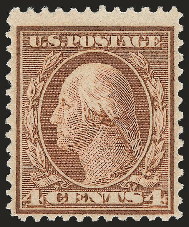 Costs of US Stamps Scott Catalog 360 - 1909 4c Washington Bluish Paper. Robert Siegel Auction Galleries, Sep 2009, Sale 976, Lot 1945