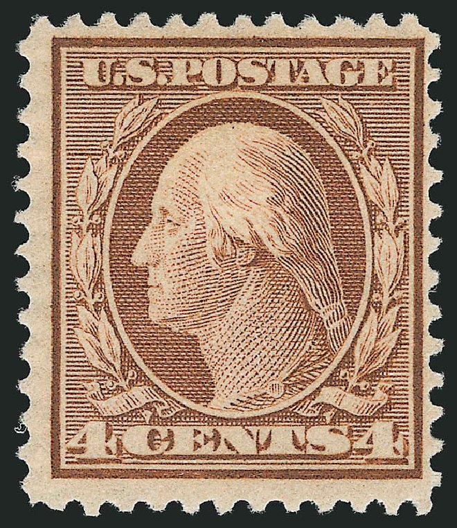 Price of US Stamp Scott Catalogue 360 - 1909 4c Washington Bluish Paper. Robert Siegel Auction Galleries, Oct 2008, Sale 963, Lot 953