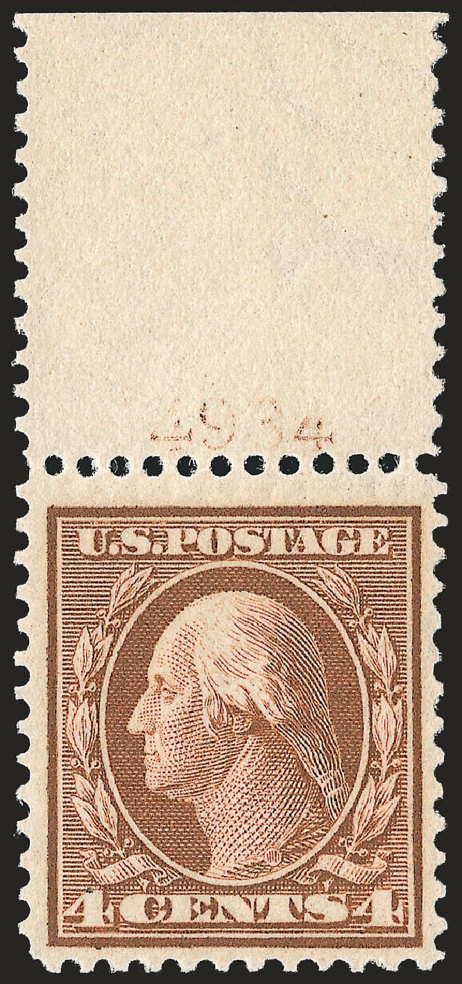 Costs of US Stamp Scott Catalogue #360 - 4c 1909 Washington Bluish Paper. Robert Siegel Auction Galleries, Sep 2009, Sale 968B, Lot 466