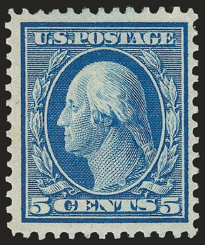 Values of US Stamps Scott Cat. #361 - 5c 1909 Washington Bluish Paper. Robert Siegel Auction Galleries, Apr 2009, Sale 972, Lot 3301