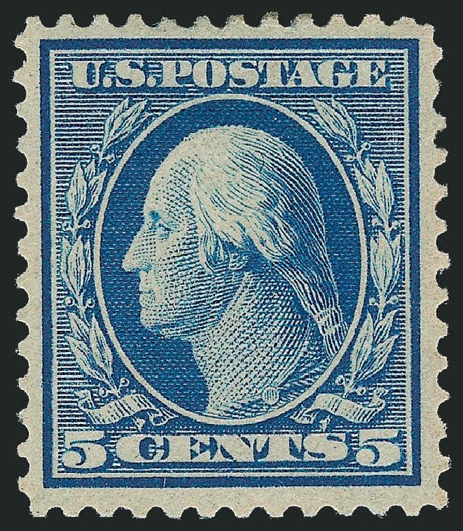 Price of US Stamps Scott Cat. # 361: 1909 5c Washington Bluish Paper. Robert Siegel Auction Galleries, Oct 2011, Sale 1014, Lot 1806