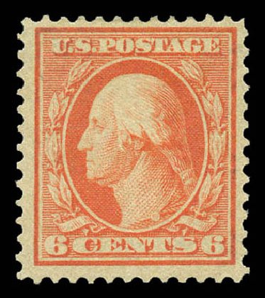 Prices of US Stamp Scott Cat. #362: 6c 1909 Washington Bluish Paper. Matthew Bennett International, Mar 2011, Sale 337, Lot 2840
