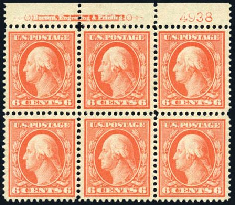 Price of US Stamp Scott Cat. # 362: 6c 1909 Washington Bluish Paper. Harmer-Schau Auction Galleries, Aug 2011, Sale 90, Lot 1491