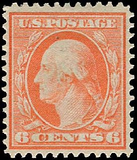 US Stamp Prices Scott # 362 - 1909 6c Washington Bluish Paper. Regency-Superior, Nov 2014, Sale 108, Lot 754