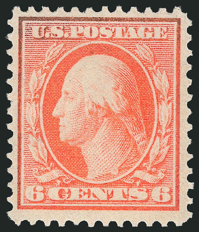 Values of US Stamp Scott Cat. #362 - 6c 1909 Washington Bluish Paper. Robert Siegel Auction Galleries, Mar 2013, Sale 1040, Lot 1734