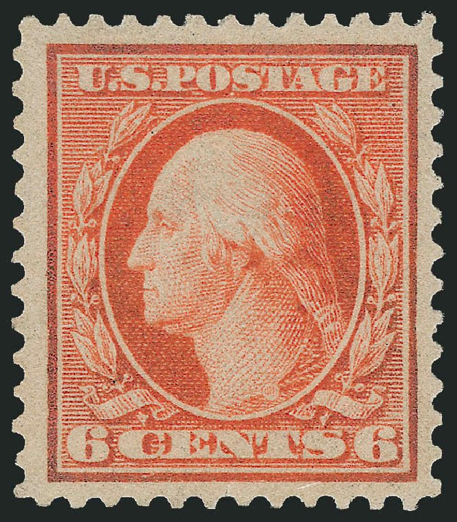 US Stamps Price Scott #362: 6c 1909 Washington Bluish Paper. Robert Siegel Auction Galleries, Dec 2014, Sale 1090, Lot 1475