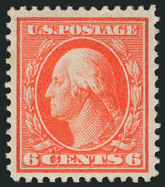 Values of US Stamps Scott #362 - 1909 6c Washington Bluish Paper. Robert Siegel Auction Galleries, Feb 2015, Sale 1093, Lot 165