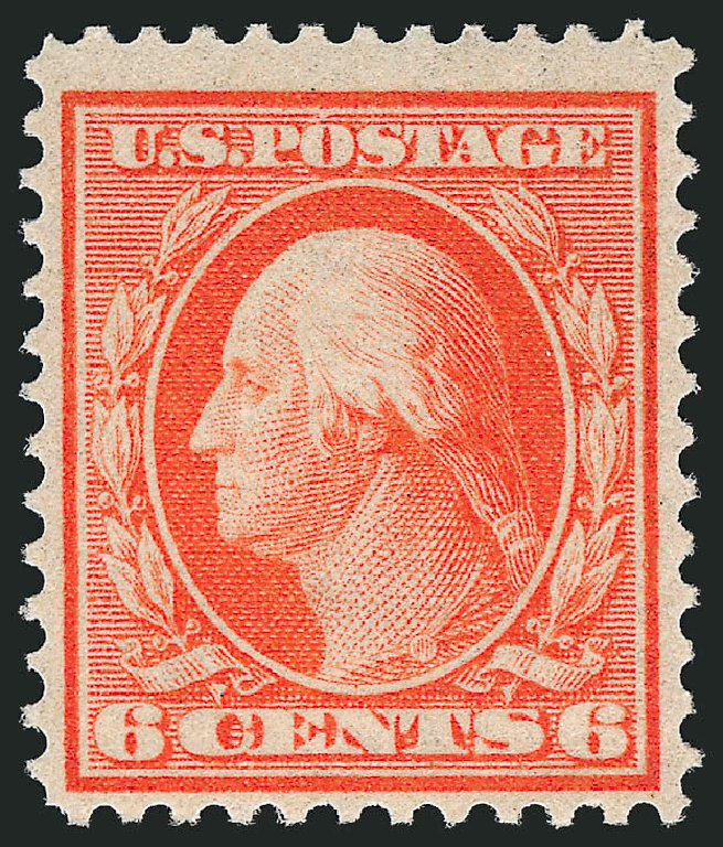 US Stamp Value Scott # 362: 6c 1909 Washington Bluish Paper. Robert Siegel Auction Galleries, Oct 2008, Sale 963, Lot 955