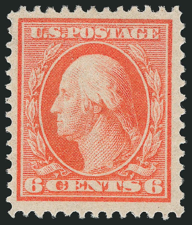 Values of US Stamps Scott Catalog #362 - 6c 1909 Washington Bluish Paper. Robert Siegel Auction Galleries, Dec 2013, Sale 1062, Lot 542