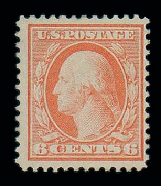 US Stamp Value Scott 362 - 6c 1909 Washington Bluish Paper. Matthew Bennett International, Dec 2007, Sale 325, Lot 1993