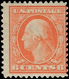 Price of US Stamps Scott Catalogue # 362: 6c 1909 Washington Bluish Paper. Regency-Superior, Jan 2015, Sale 109, Lot 1143