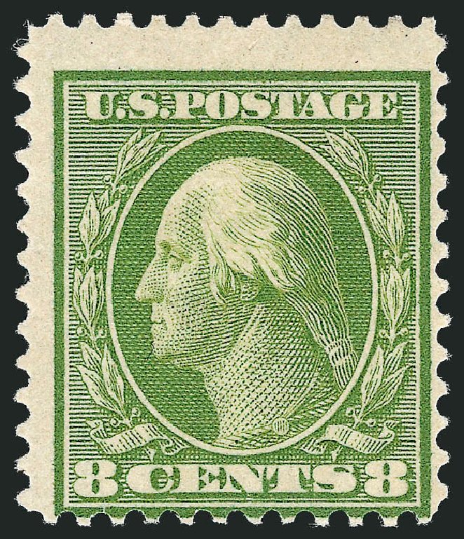US Stamp Price Scott Catalogue # 363: 1909 8c Washington Bluish Paper. Robert Siegel Auction Galleries, Oct 2011, Sale 1014, Lot 1811