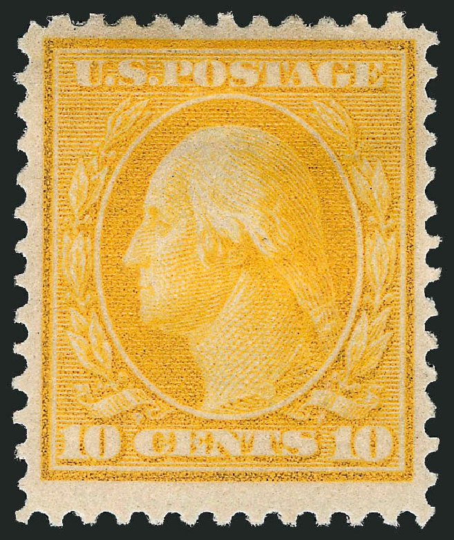 US Stamps Value Scott Catalogue # 364: 10c 1909 Washington Bluish Paper. Robert Siegel Auction Galleries, Mar 2013, Sale 1040, Lot 1737