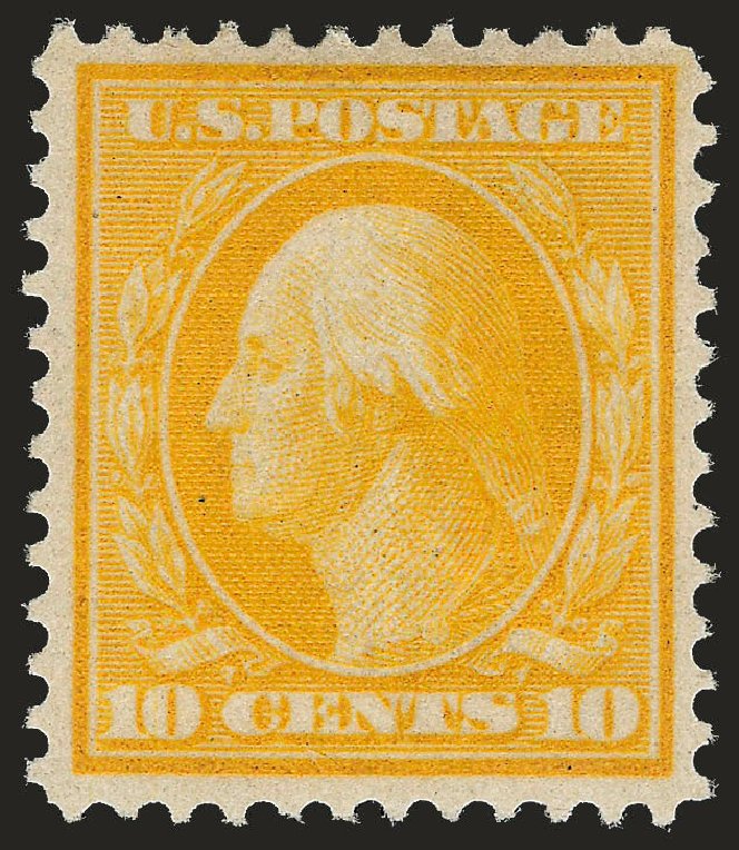 Values of US Stamps Scott Cat. 364 - 1909 10c Washington Bluish Paper. Robert Siegel Auction Galleries, Apr 2010, Sale 984, Lot 817
