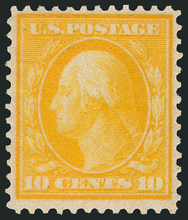 US Stamps Value Scott Catalog # 364 - 10c 1909 Washington Bluish Paper. Robert Siegel Auction Galleries, Mar 2011, Sale 1007, Lot 2668