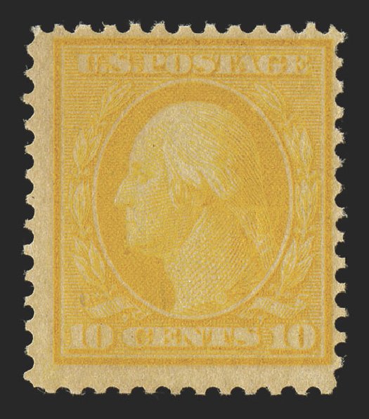 Cost of US Stamps Scott Catalogue 364: 1909 10c Washington Bluish Paper. Spink Shreves Galleries, Nov 2012, Sale 141, Lot 138