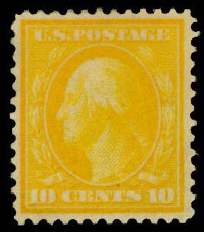 Value of US Stamp Scott Catalogue #364 - 10c 1909 Washington Bluish Paper. Daniel Kelleher Auctions, Apr 2013, Sale 636, Lot 319