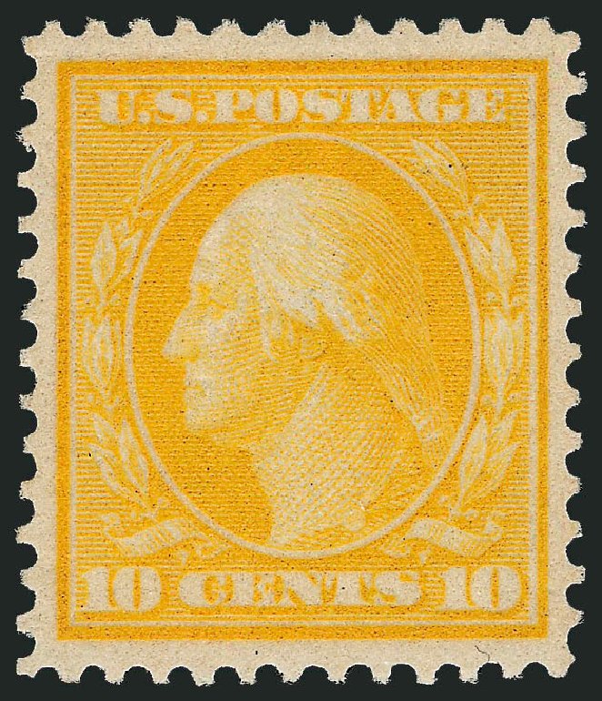 US Stamps Prices Scott # 364 - 10c 1909 Washington Bluish Paper. Robert Siegel Auction Galleries, Sep 2009, Sale 968B, Lot 470