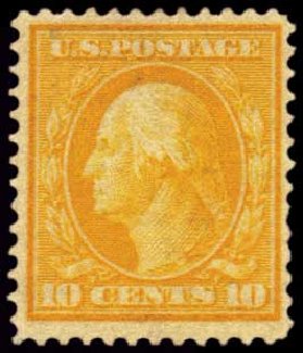 US Stamps Price Scott Catalog 364 - 10c 1909 Washington Bluish Paper. Harmer-Schau Auction Galleries, Feb 2012, Sale 92, Lot 1114