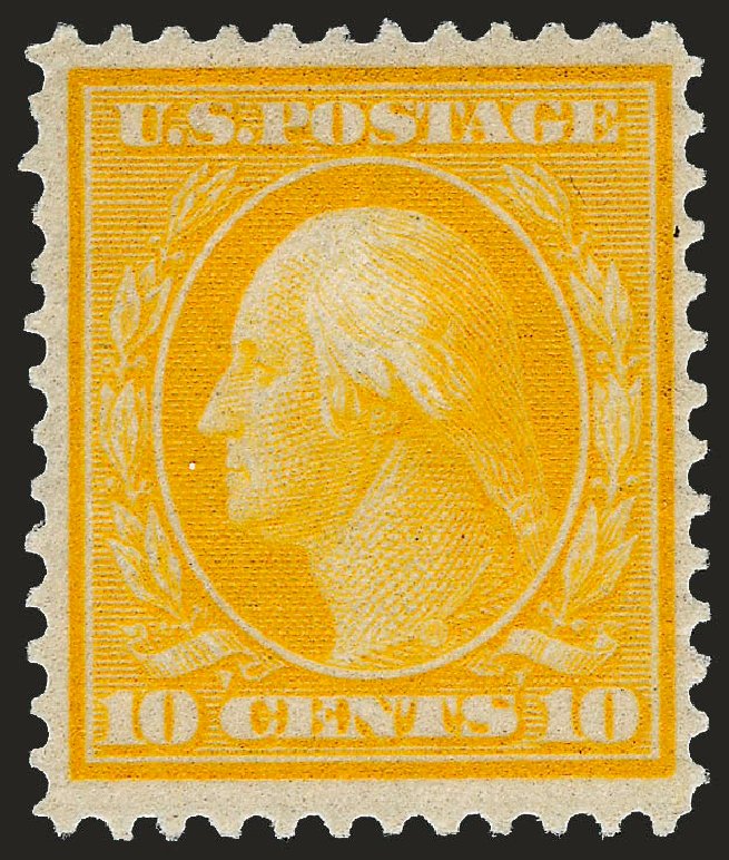 US Stamps Values Scott Catalogue 364 - 1909 10c Washington Bluish Paper. Robert Siegel Auction Galleries, Sep 2008, Sale 962, Lot 2674