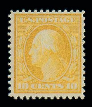 Prices of US Stamp Scott Cat. # 364: 1909 10c Washington Bluish Paper. Matthew Bennett International, Dec 2007, Sale 325, Lot 1995