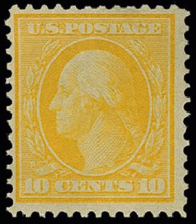 Cost of US Stamp Scott Cat. 364: 1909 10c Washington Bluish Paper. H.R. Harmer, Jun 2013, Sale 3003, Lot 1255