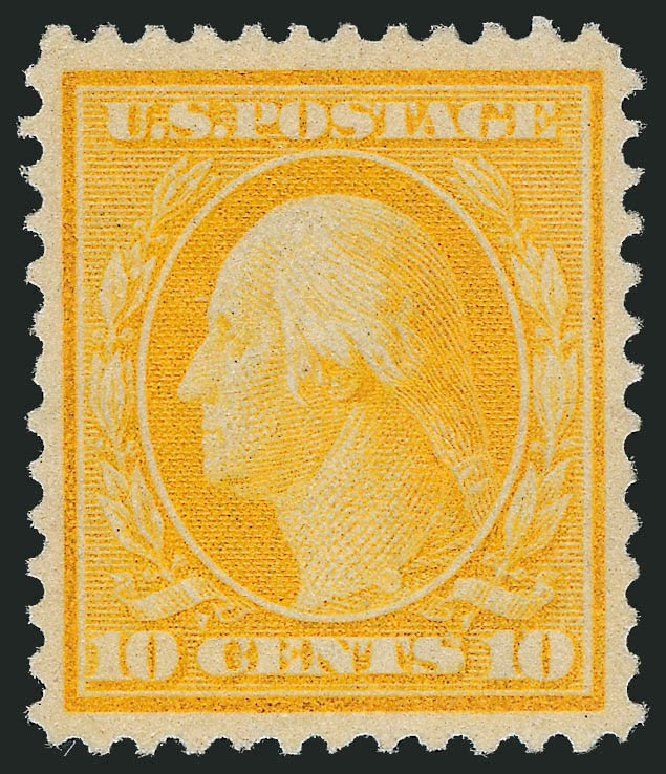 US Stamp Value Scott Catalog #364: 1909 10c Washington Bluish Paper. Robert Siegel Auction Galleries, Oct 2011, Sale 1014, Lot 1812