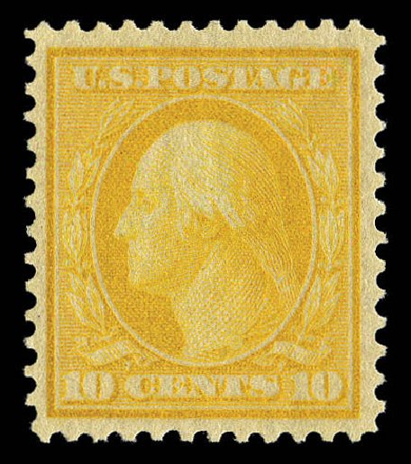 US Stamp Prices Scott Cat. # 364 - 10c 1909 Washington Bluish Paper. Matthew Bennett International, Sep 2012, Sale 345, Lot 333