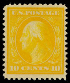 Value of US Stamps Scott 364 - 10c 1909 Washington Bluish Paper. Daniel Kelleher Auctions, Sep 2013, Sale 639, Lot 1136