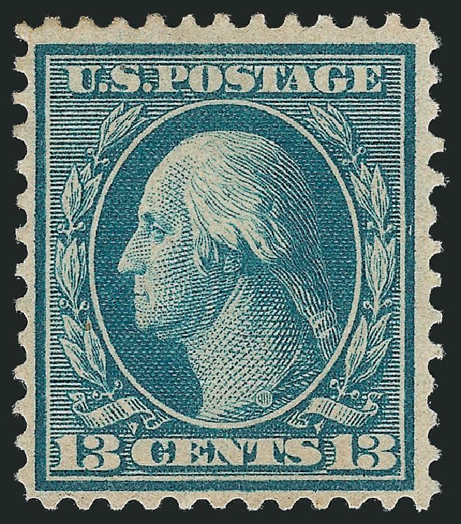 US Stamps Prices Scott # 365 - 1909 13c Washington Bluish Paper. Robert Siegel Auction Galleries, Oct 2011, Sale 1014, Lot 1817
