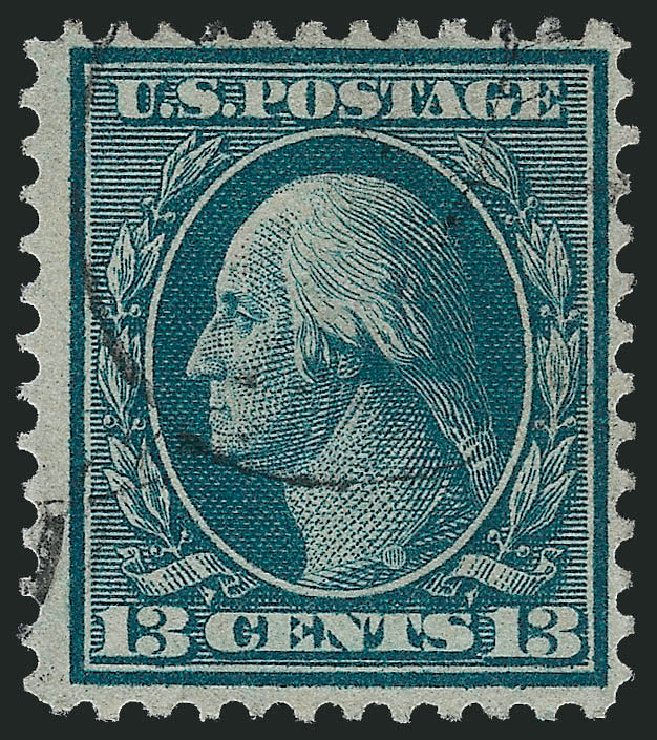 Price of US Stamp Scott Cat. 365 - 1909 13c Washington Bluish Paper. Robert Siegel Auction Galleries, Oct 2010, Sale 997, Lot 5927