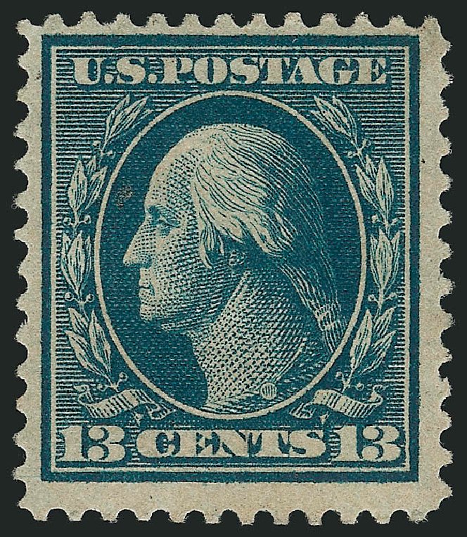 US Stamps Price Scott Catalog #365: 13c 1909 Washington Bluish Paper. Robert Siegel Auction Galleries, Mar 2014, Sale 1067, Lot 1450